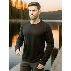 Spyder Active Men's L‎ / Unisex L Black Long Sleeve Compression Shirt | Nylon